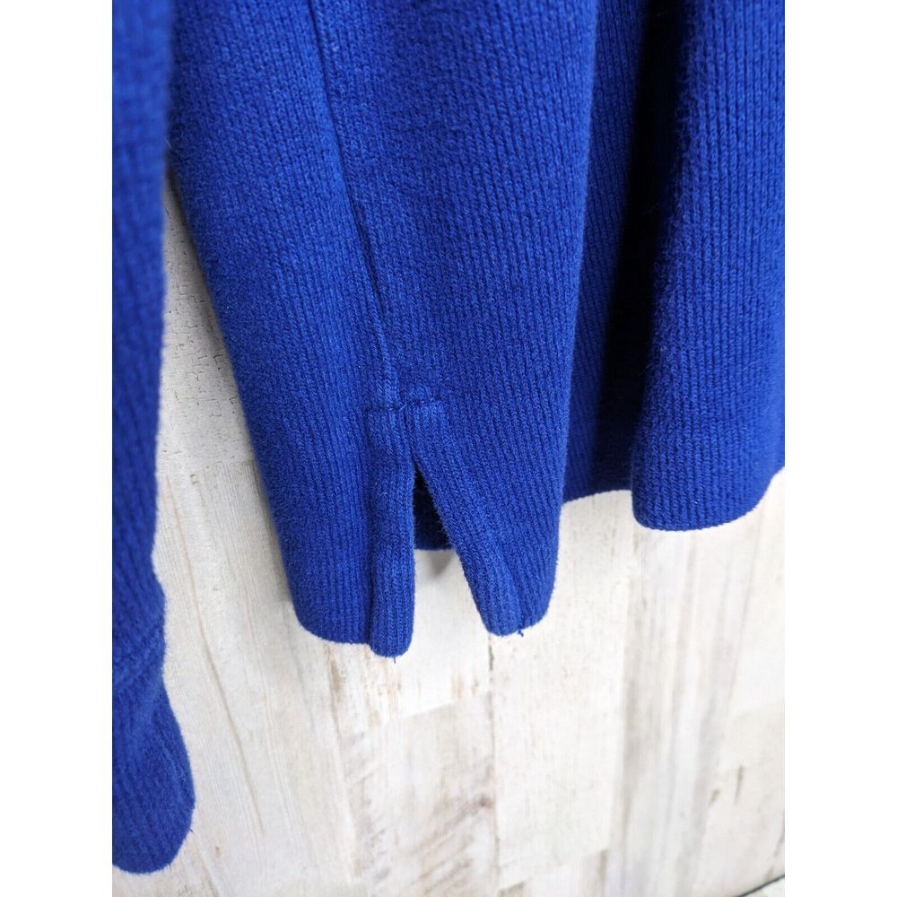 Polo Ralph Lauren‎ Pullover Mens Medium BLUE 1/4 Zipper Sweater Shirt Pony Logo - Picture 2 of 9